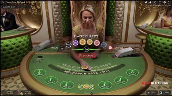 Salon Prive Blackjack 1